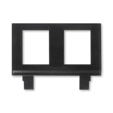 Maska nosná ABB 5014E-B01018, černá, pro 2 komunikační zásuvky keystone