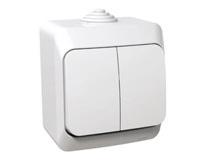 SCHN WDE000551 Cedar Plus IP44 - Přepínač sériový s orientační kontrolkou řazení 5So, bílý