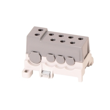 EL 1003953 Blok pro rozdělení fází PVBS 250-7, 1pól., AL/CU, 250A, 690V, šedý, na DIN/panel (bal.5)