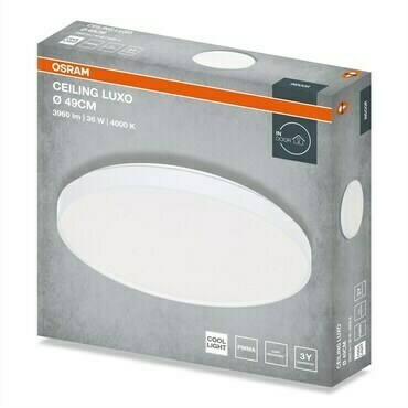 Stropní svítidlo LUXO, 490mm, 36W, Denní bílá, IP20, Bílé