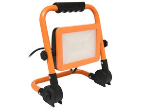LED reflektor ECOPLANET WORK 30W, 2400lm, 4000K, IP44, oranžová