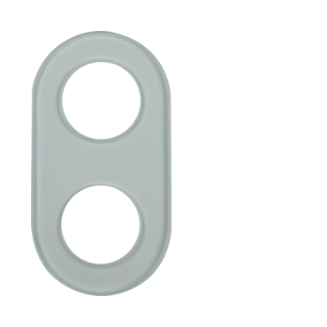 HAG 1102 Rámeček, 2-násobný, pro svislou a vodorovnou montáž, Serie Glas, čirá