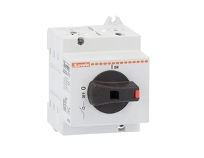 DC odpínač LOVATO GD025AT3 pro fotovoltaiku, 25A 1000V DC1, na DIN/panel (3P, póly zapojit do série)
