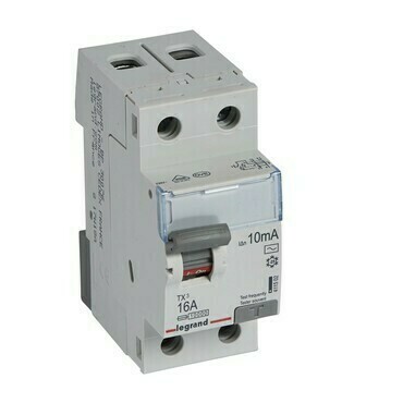 Chránič dvoupolový LEGRAND 411502 TX3 CHRÁN. 2P 16A 10MA AC