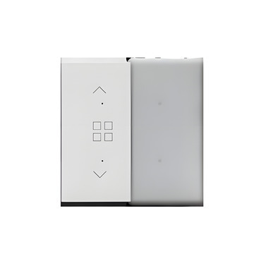 Kryt SIMON 55 TKE23/114, pro elektronické spínače a ovladače, 1/2násobný, světle šedá matná