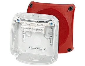 HEN DK 0604 R Krabcová rozvodka pro vnitřní a venkovní chráněné instalace IP 66, se svorkovnicí do 4