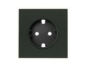 Kryt zásuvky SIMON 10000041-238, Schuko, černá matná