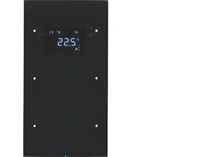 HAG 75642055 Dotykový sensor 2-násobný s termostatem, Berker R.3, sklo, černá