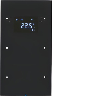 HAG 75642055 Dotykový sensor 2-násobný s termostatem, Berker R.3, sklo, černá