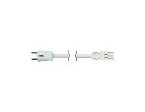 Kabel napájecí SIMON CR1020/9, 3x1,5mm2 s GST18i a zástr. Schuko, PVC; 2metry, bílá
