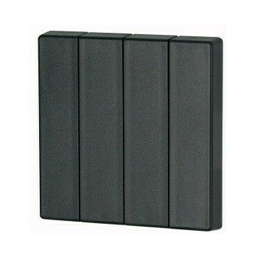 EATON 195244 CWIZ-04/09 Kryt RF tlačítka 4x1/4 55x55mm, Jet černá, matná