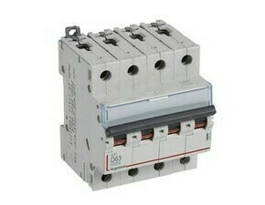 Jistič čtyřpolový LEGRAND 409539 DX3 4P D63 10000A/16KA