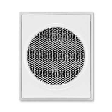 Kryt pro reproduktor ABB Element 5016E-A00075 01, bílá/ledová bílá, AudioWorld, s kulatou mřížkou