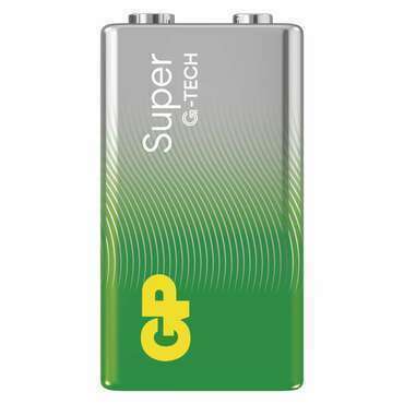Baterie alkalická GP SUPER B01501 9V (6LR61) 1SH
