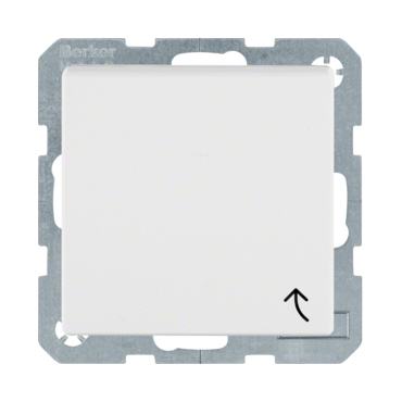 HAG 47511909 Zásuvka, SCHUKO, 16 A, 250 V~ s víčkem, bezšroub. svorky, Berker S.1/B.x, bílá, mat