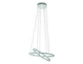 Svítidlo závěsné EGLO LED-HL 2 RINGE, CHROM KRISTALL VARRAZO