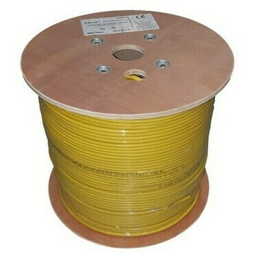 TELEX KLEXI66804H LEXI-Net kabel Cat 6 UTP LSOH licna (Dca) 24 AWG 500m cívka, žlutý plášť