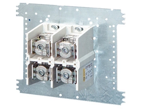 HEN Mi VE 302 Svorkovnice 2 pólová upevněná na montážní desce, 630A, připojitelnost 2x 120-300mm2 ne