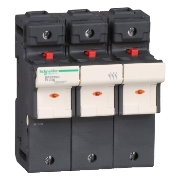SCHN DF223VC Pojistkový odpojovač 22x58 3P 125A signalizace RP 0,6kč/ks