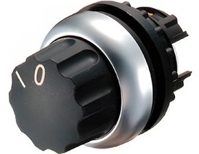 EATON 216853 M22-W Ovládací hlavice přepínače, otočná hlavice, bez aretace, kroužek titan, O-I
