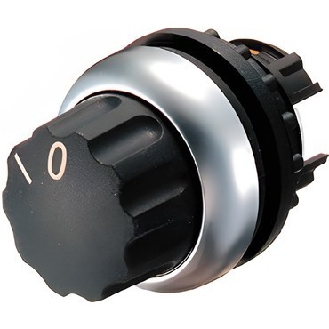 EATON 216853 M22-W Ovládací hlavice přepínače, otočná hlavice, bez aretace, kroužek titan, O-I