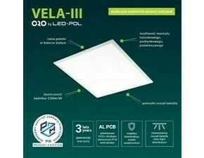 LED panel LED-POL Panel LED Vela 60X60 40W neutrální bílá III