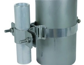DEHN 105160  Upevňovací třmen pro trubky D 40-50mm s upevňovacím páskem pro  D-300mm NIRO DEHN DEHN