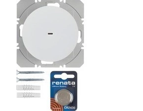 HAG 85655239 KNX RF tlačítko bezdrátové 1-násobné nástěnné, Berker R.1/R.3, bílá, lesk