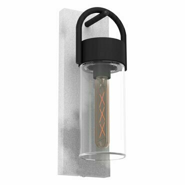Svítidlo venkovní EGLO AL-WL 1 E27 SW BETONOPTIK KLAR CARRARO, nástěnné