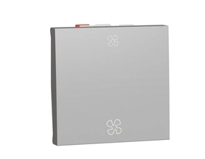 SCHN NU320330VMC Unica - Přepínač střídavý pro ventilátor, Aluminium