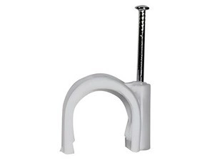 MALPRO H.7002AMG50 Příchytka kabelová s hřebíkem, 3-4 mm, šedá, balení 50 ks