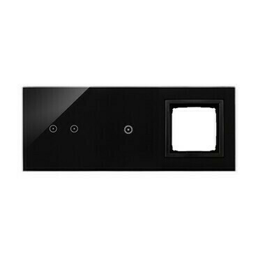 Kryt dot. ovl. SIMON 54 TOUCH DSTR3210/75, 3 ovl. SIMON 54 TOUCH 54 Touch, 2 dotyk.+1 dotyk.+1 otvor