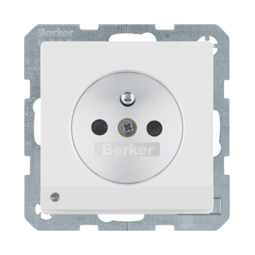 HAG 6765106089 Zásuvka se zemnicím kolíkem a LED orientační kontrolkou, 16 A, 250 V ~, šroubovací sv