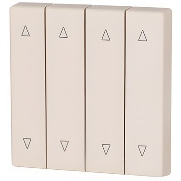 EATON 147622 CWIZ-04/22 Kryt RF tlačítka 4x1/4 55x55mm, Nahoru-dolů, Krémová, matná