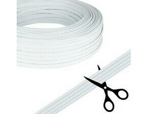 MC LED 4-žilový plochý PVC kabel AWG 18/0,82 mm2, bílý