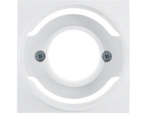 HAG 11981909 Centrální díl pro světelnou signálku E14, Berker S.1/B.x, bílá, mat