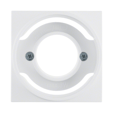 HAG 11981909 Centrální díl pro světelnou signálku E14, Berker S.1/B.x, bílá, mat