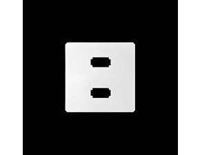 Kryt pro Zásuvka USB SIMON 82 8201090-030, 2 násobná (2.0) typ A, bílá