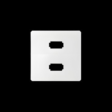 Kryt pro Zásuvka USB SIMON 82 8201090-030, 2 násobná (2.0) typ A, bílá