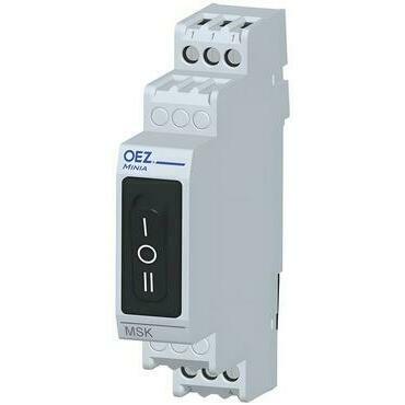 Kolébkový přepínač OEZ:35682 MSK-001-1X2, Ith 10 A, Ue AC 250 V, DC 12 V, 1x přepínací kontakt