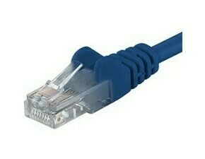 TELEX KRP-sputp002B PremiumCord Patch kabel UTP RJ45-RJ45 level 5e 0.25m modrá