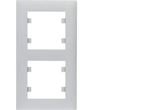 HAG WL5622 Rámeček 2-násobný svislý, lumina intense, stříbná mat