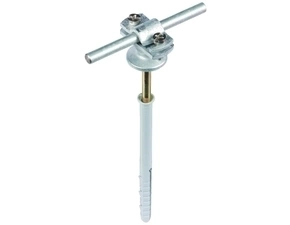 DEHN 273740  Podpěra tyče s prstencem, odlitek Zn pro prům. 7-10mm FeZn, s natloukací hmoždinkou DEH DEHN