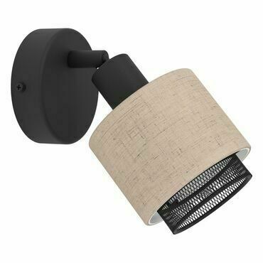 EGLO WL/DL/1 SCHWARZ/LEINEN NATUR 'ROSLEY'