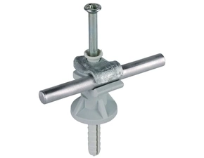 DEHN 250000  Podpěra vedení fix FeZn/plast šedý pro prům. 6-10mm H 30mm s natloukací hmoždinkou DEHN DEHN