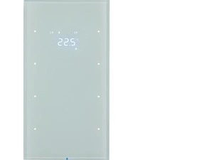 HAG 75643050 Dotykový sensor 3-násobný s termostatem, Berker R.3, sklo, bílá