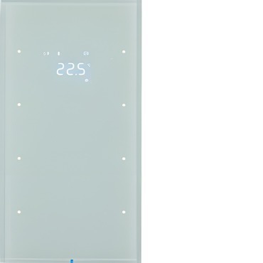 HAG 75643050 Dotykový sensor 3-násobný s termostatem, Berker R.3, sklo, bílá