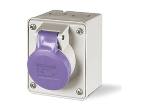 SCAME 530.1610 Zás. nástěnná IEC309 do 50V, rovný box - 530.1610