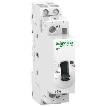 SCHN A9C23712 Stykač iCT 16A 2ZAP  230/240V AC 50Hz M.O. RP 0,13kč/ks