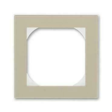 Rámeček jednonásobný ABB Levit 3901H-A05510 18, macchiato/bílá, s otvorem 55x55